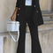 A Casual Suit Wide-Leg Pants Two-Piece Set