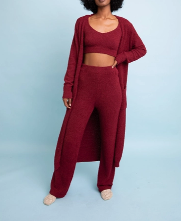 Casual Knit Boucle Lounge Ensemble